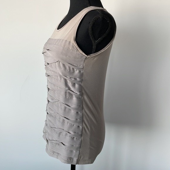 Ann Taylor Light Gray Layered Tank Top - Picture 5 of 10